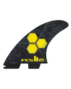 FCS Finnen II AM PC Large Yellow Tri Retail Fins (co)