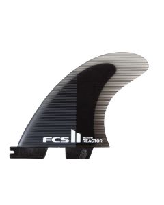 FCS Finnen II Reactor PC Medium Charcoal/Black Tri Retail Fins (co)