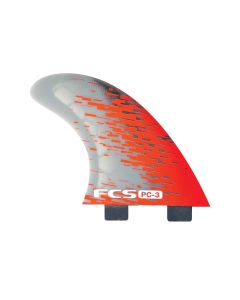 FCS Finnen PC-3 Red Smoke Quad Retail Fins (co)