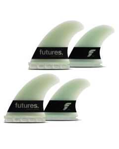 Futures Finnen Big Wave Quad Fin Set Paddle Gun G10 Grün 2024