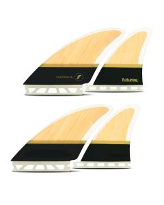 Futures Finnen Quad Fin Set Controller Honeycomb Bambus 2024