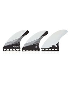 Futures Finnen Thruster Fin Set DHD Honeycomb Large Weiss 2024