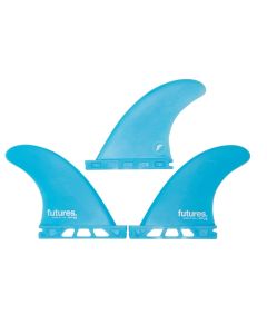 Futures Wellenreiter Finne Thruster Fin Set F2 SOFT Safety Blau - 2024