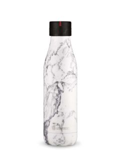 LES ARTISTES PARIS Trinkflasche Bottle UP Marble black & white bril 500ml/16,5fl.oz WEIß & SCHWARZ 2024