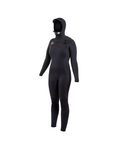 Ride Engine Neoprenanzug Women's Onsen FZ Hooded Full 5/4/3 Damen Langarm black 2024