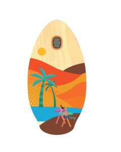 Skim One Skimboard 105cm Lanikai Rot Orange - 2024