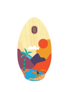 Skim One Skimboard 95cm Kee Beach Orange Gelb - 2024