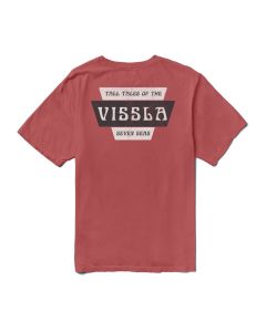 Vissla T-Shirt Stacks Premium PKT Tee BRK-Brick Herren 2024