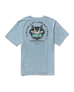 Vissla T-Shirt Super Wolf Premium PKT Tee CMB-Chambray Herren 2024