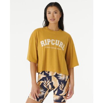Rip Curl T-Shirt SEACELL CROP HERITAGE TEE 146-GOLD 2023 Frauen 1