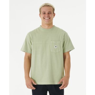 Rip Curl T-Shirt QUALITY SURF PRODUCTS PKT TEE 3396-SAGE 2023 T-Shirts 1