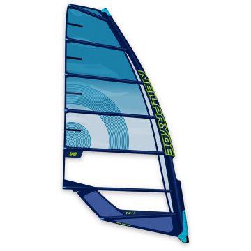 Neil Pryde Windsurf Segel V8 C9 blue / silver 2023 Race 1