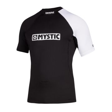 Mystic UV Shirt Event S/S Rashvest Chest Logo 900 Black 2024 Neopren 1