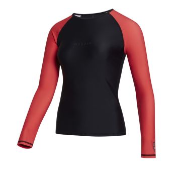 Mystic UV-Shirt Rashvest Jayde L/S Rashvest 965-Black / Red 2024 Tops, Lycras, Rashvests 1