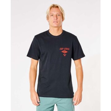 Rip Curl T-Shirt FADE OUT ICON TEE 90-BLACK 2022 Männer 1