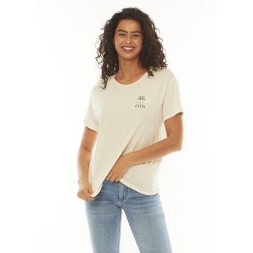 Sisstr T-Shirt LOULU SS BYFRND KNIT TEE VWT-Vintage White 2023 Frauen 1