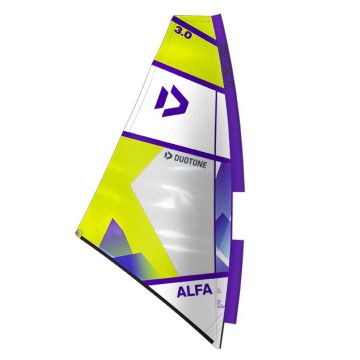 Duotone Windsurf Segel Alfa C27:lime/white 2024 Windsurfen 1