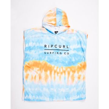 Rip Curl Poncho HOODED PRINT TOWEL - BOY - 1651-BLUE/WHITE 2022 Accessoires 1