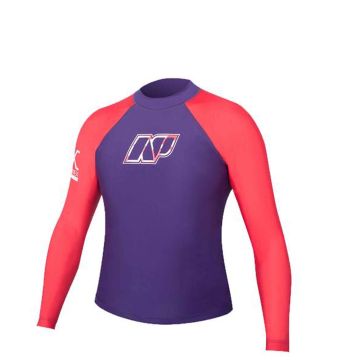 NP UV-Shirt Rashvest  L/S Junior C5 Purple/Red 2018 Tops, Lycras, Rashvests 1