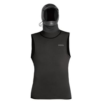 Xcel Neopren Zubehör Insulate-XR Vest 2mm w.Hood Black 2023 Neopren Unterzieher 1